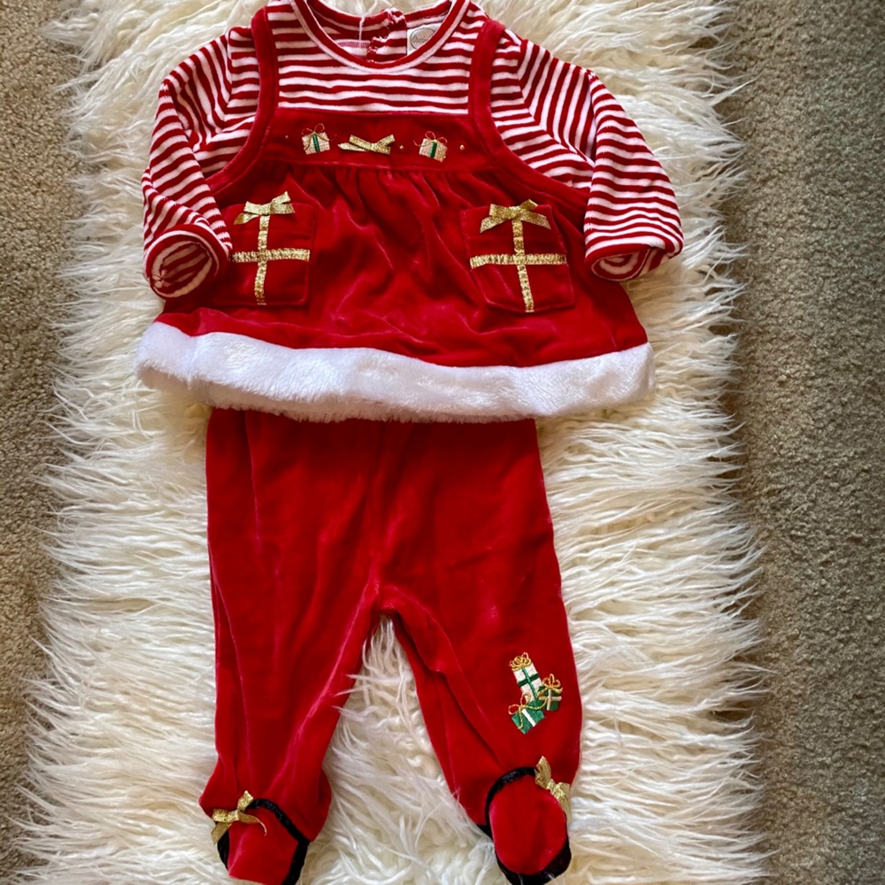 EUC size 3 months Christmas set